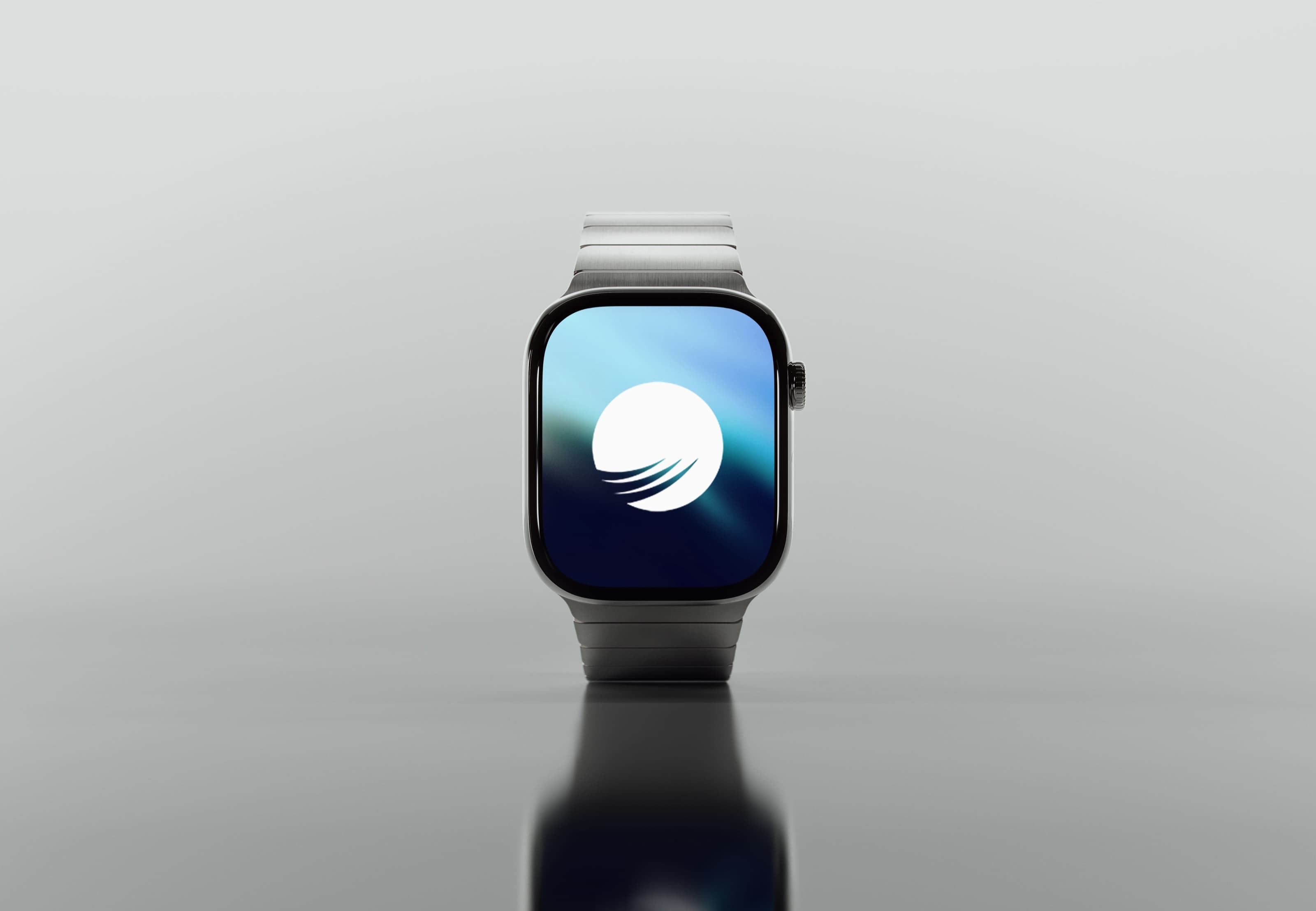 The Regenesis logo on a smartwatch
